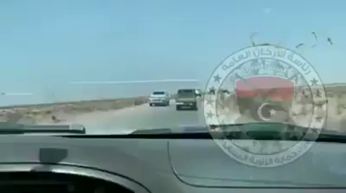 Libya- video purportedly of Turkish forces with GNA (probably, the Humvee) moving MIM-23 Hawk system (including radar) to al-Watiyah Airbase