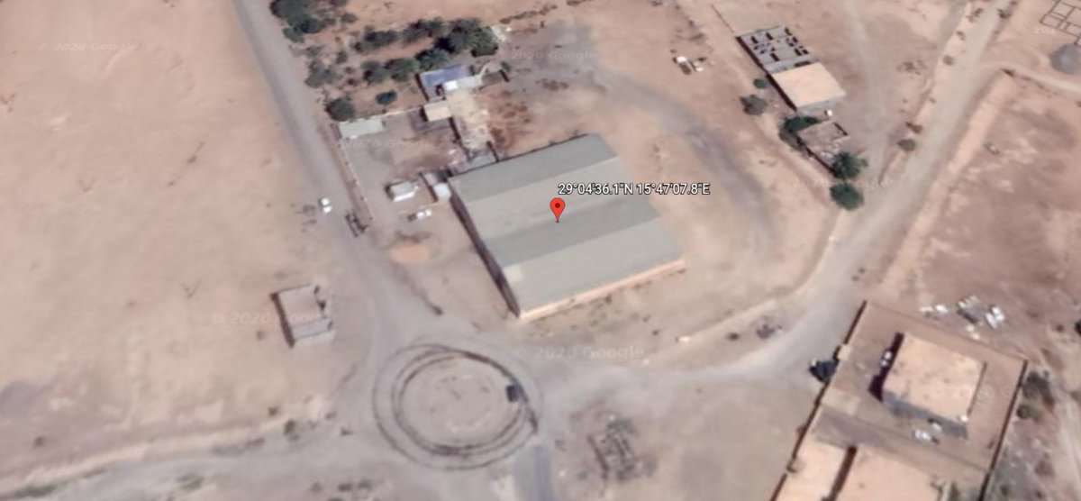 Sites in north Sawknah and south Houn have been picked out for a satellite 'zoomy' in a Turkish @Communications map focused on 'Wagner presence' in Libya. Unusual locations to select randomly
