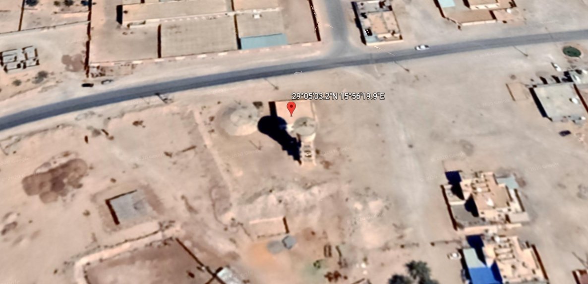 Sites in north Sawknah and south Houn have been picked out for a satellite 'zoomy' in a Turkish @Communications map focused on 'Wagner presence' in Libya. Unusual locations to select randomly