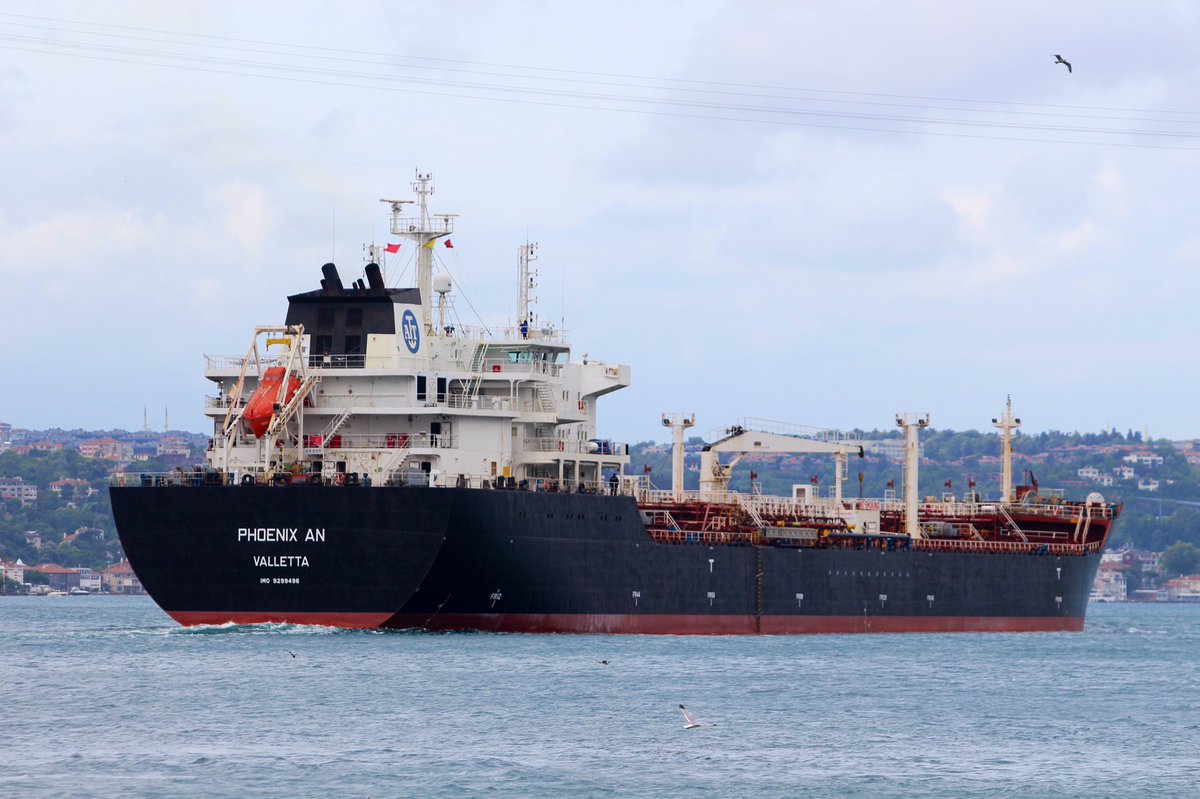 Maltese flag tanker Phoenix An transits Bosphorus towards Mediterranean en route from Kulevi to Benghazi