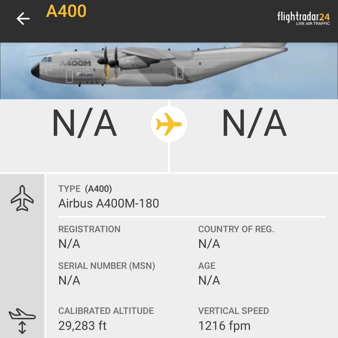 A Turkey Air Force Airbus A400M currently climbing out of Tripoli, Libya. This is the first time them visit Tripoli instead of Misrata