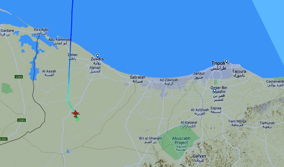 Turkish Air Force lands directly at Al Watiya AFB . Turkish Air Force's Erkilet based turboprop transport planes, 221st Squadron A400 17080 flew from Istanbul to Misrata & 222nd Squadron's Lockheed C130 Hercules 711468 flew from Konya to Al Watiya