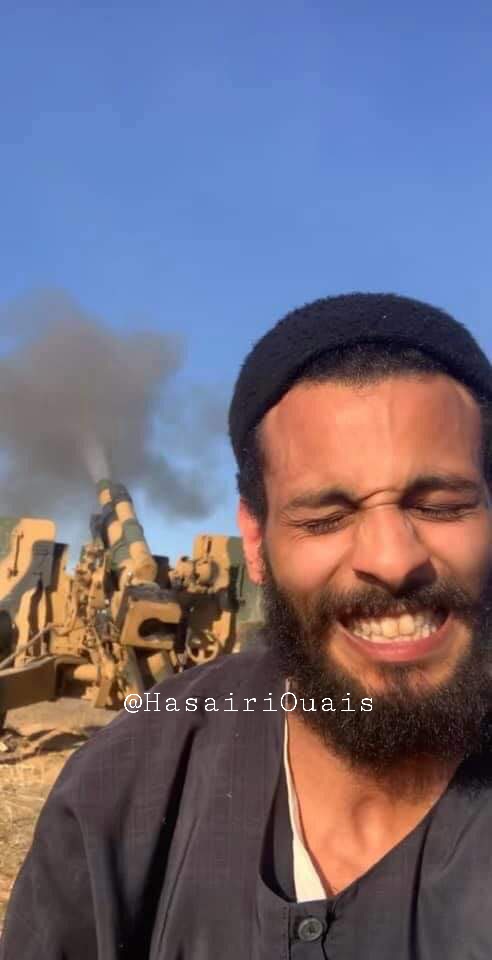 First time seeing a M101 howitzer in Turkish camo with the GNA 