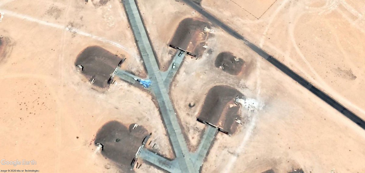 New Google Earth imagery of Jufrah AB in Libya, confirming Russia presence. 1 Su-24, also new radar installations