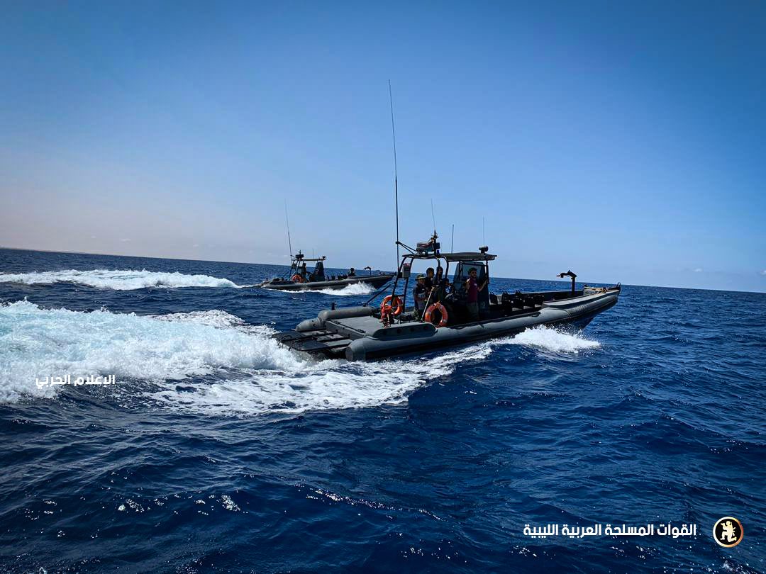 LNA photos of its maritime patrols in the Gulf of Sidra, specifically off coast of Sirte, Ras Lanuf & Brega