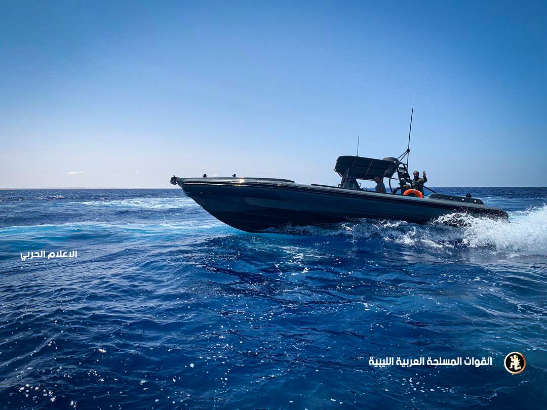 LNA photos of its maritime patrols in the Gulf of Sidra, specifically off coast of Sirte, Ras Lanuf & Brega