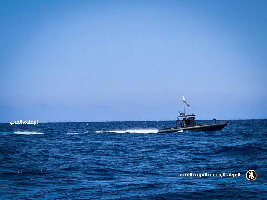 LNA photos of its maritime patrols in the Gulf of Sidra, specifically off coast of Sirte, Ras Lanuf & Brega