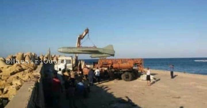 Close pictures showing P15-Termit anti-ship missile that was tested today in Tobruk