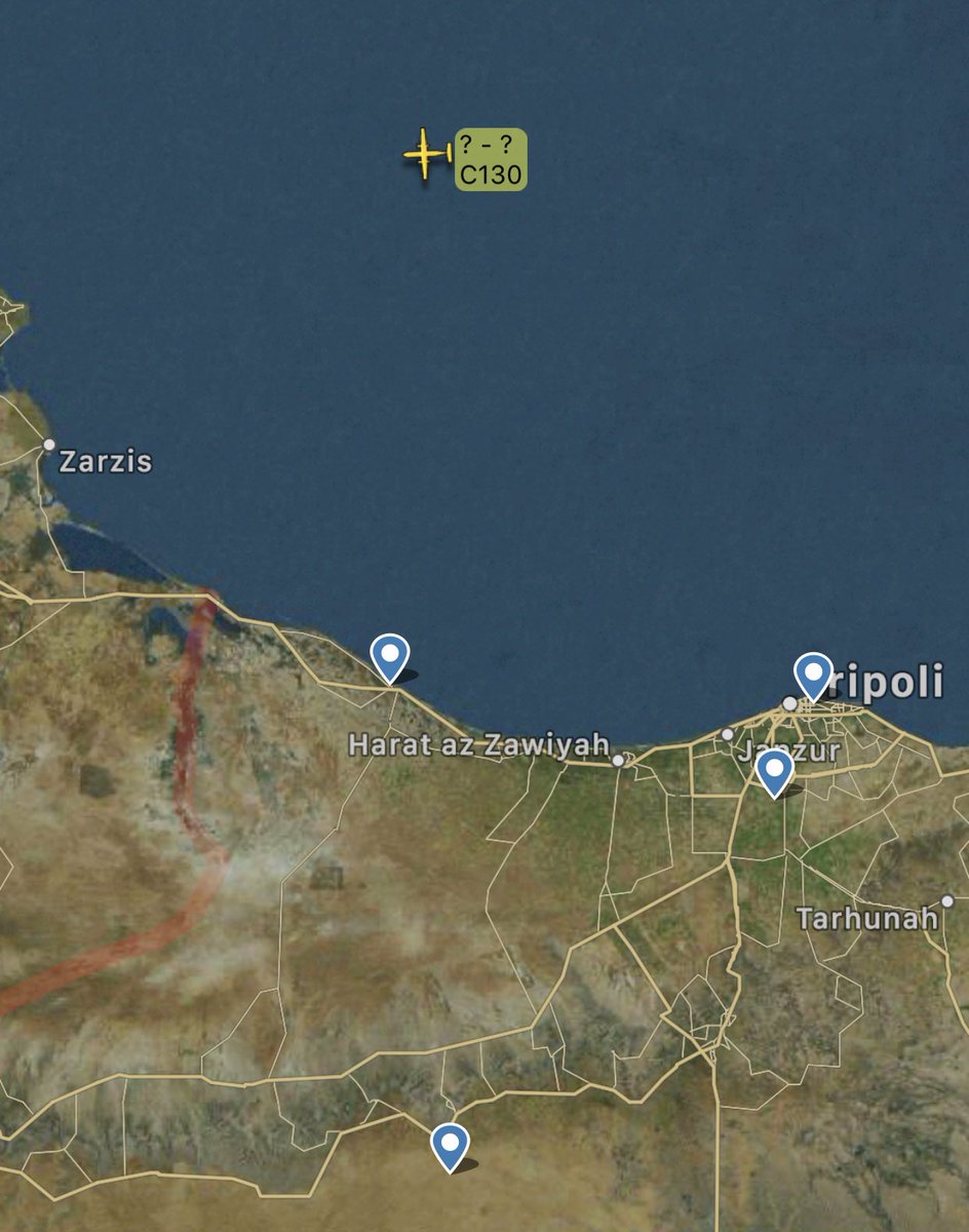 Back to Al Watiya AFB fifth day in a row: Turkish Air Force's Erkilet based 222nd Squadron's Lockheed C130 Hercules turboprop transport plane flew from Gaziantep  to TurAFB Al Watiya in Tripolitania. 33rd TurAF flight to Libya, fifth to Al Watiya. Landing soon