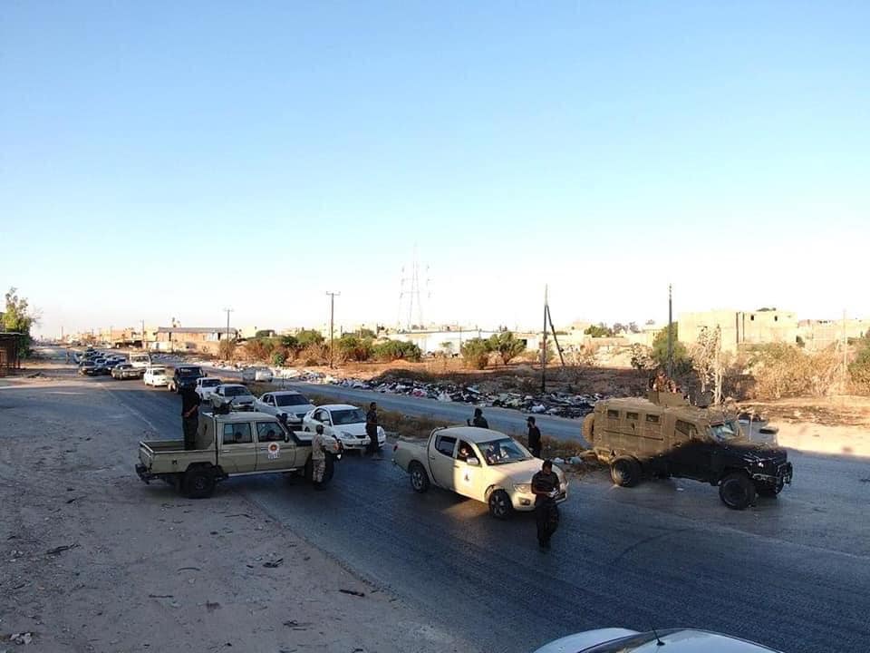 A Panthera T6 that was captured from the LNA, repainted and being used by GNA forces to patrol southern Tripoli