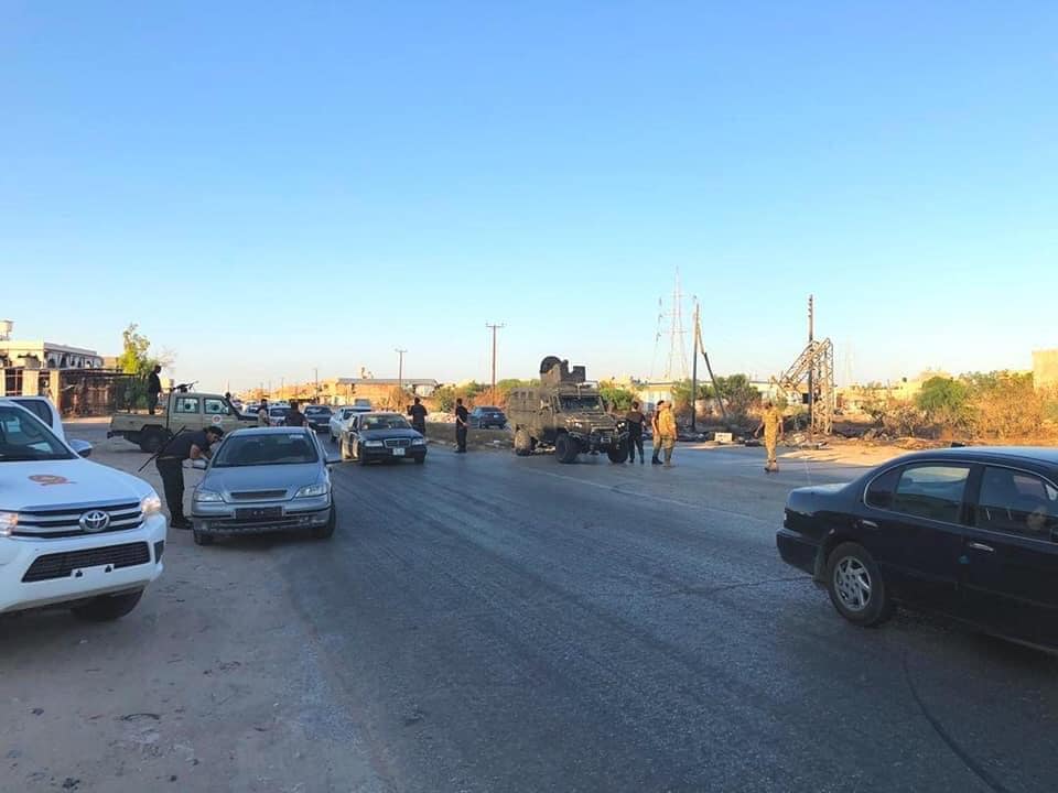 A Panthera T6 that was captured from the LNA, repainted and being used by GNA forces to patrol southern Tripoli