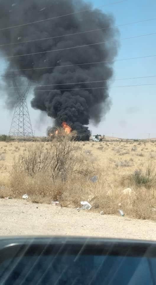 3 fuel trucks burnt south of Zawiya, Tripoli