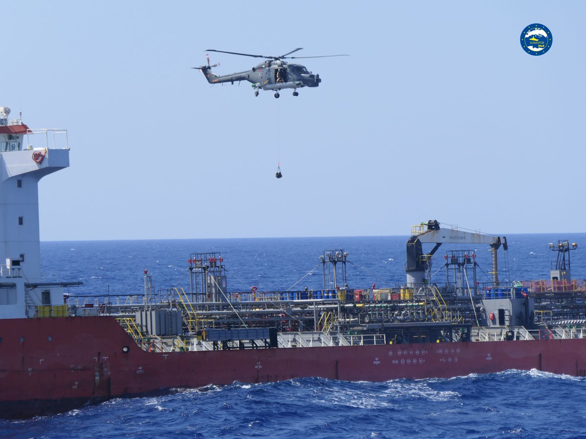 Operation IRINI inspected the MV Royal Diamond 7 for a suspected violation of the UN Arms Embargo Libya. The MV was carrying Jet fuel, likely to be used for military purposes,   MV is diverted to a port of European Union for further investigation. 