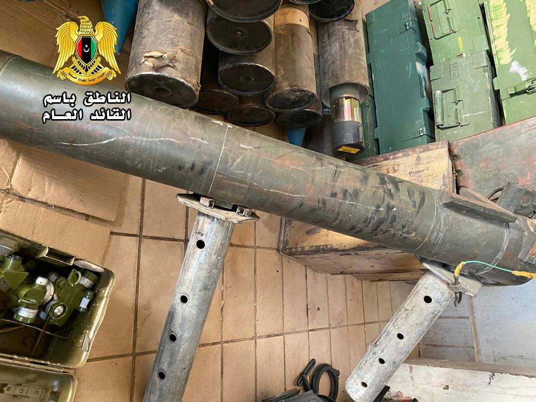 Libya- Some of the ammo that was captured in the LNA raid on AQIM in Ubari, most notable up front: What seems to be an improvised RPG (pretty unique) What seems to be an AAM seeker head SNORA rocket