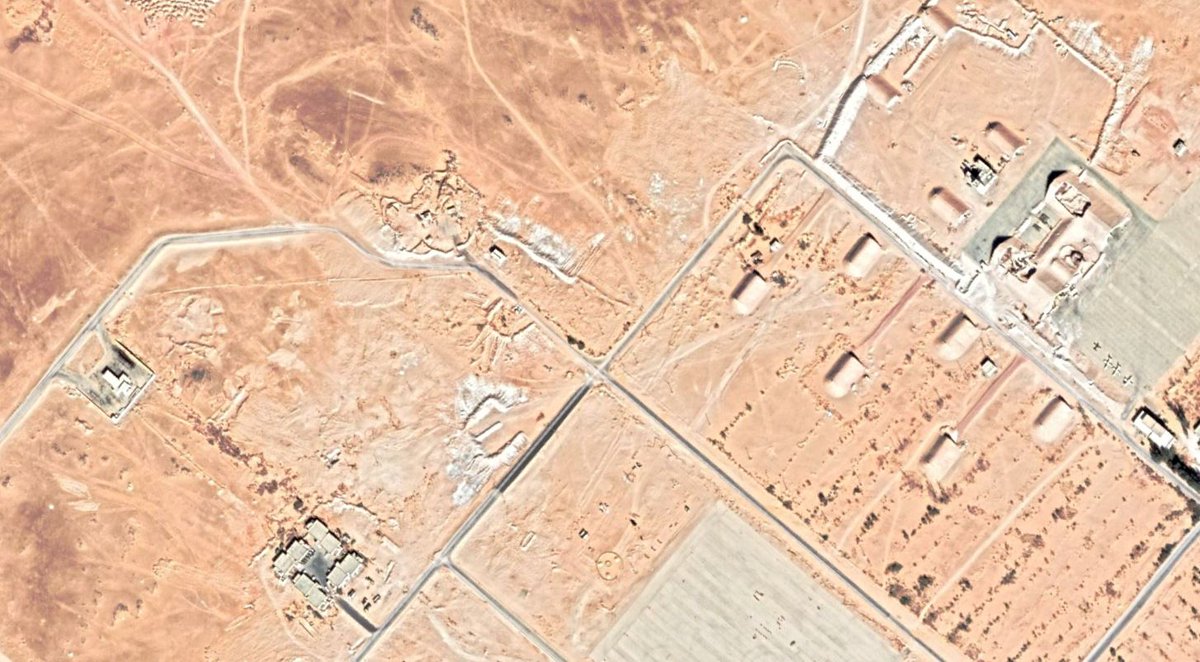 Libya- there was A LOT of fortification going on in Brak al-Shati Airbase, where LNA & Russian PMC are stationed, between September - December 2020 (and presumably still ongoing).  Here are some notable examples: Southwest