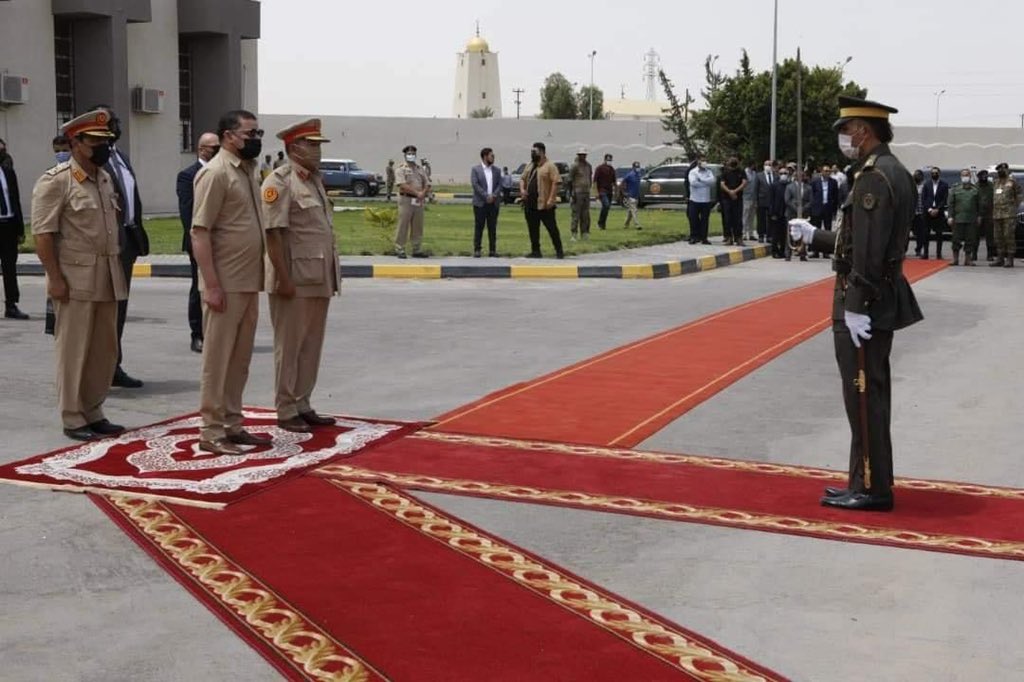 The PM & Defense minister visit to military Tripoli region HQ to inspect 444 brigade and other units