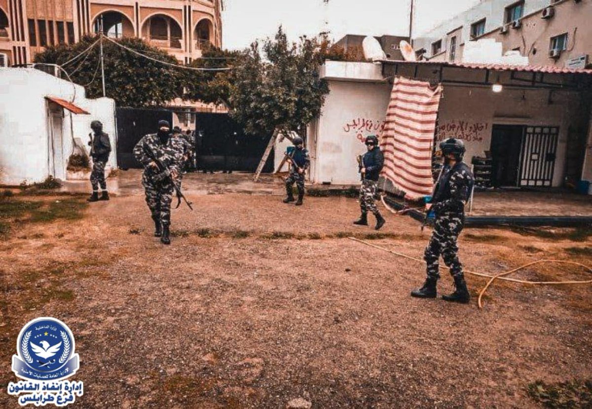 Libya- GNU MoI raided the National Oil Corporation HQ in Abu Miliana area of Tripoli after it was taken over by a criminal group, arrested 1 person and recovered firearms, drugs and alcohol (Note the G3+T-40 under-barrel grenade launcher with MoI)