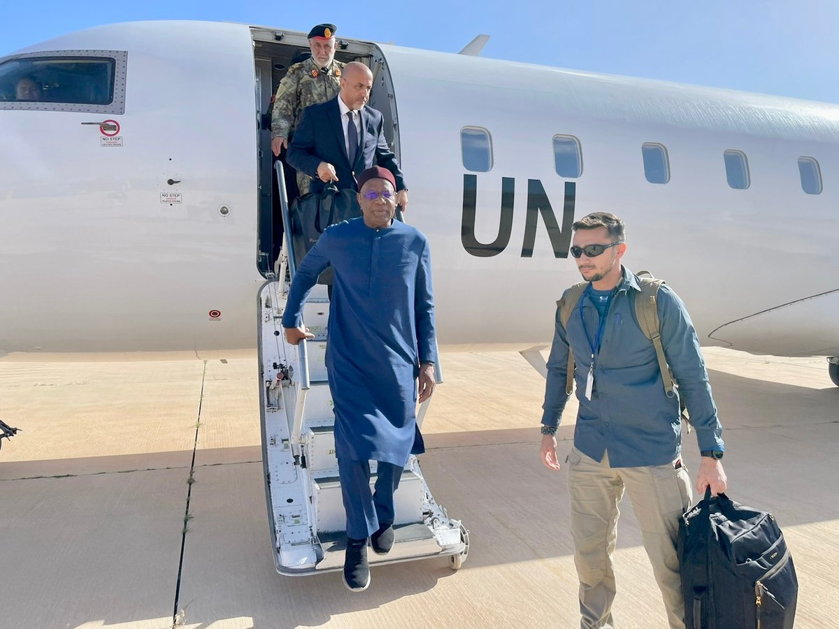 The Special Representative of the Secretary-General of the United Nations in Libya, Abdullah Batili, arrives in the city of Sirte, to sponsor the meetings of the Joint Military Committee (5+5) in the presence of the Libyan ceasefire monitors and their international counterparts.