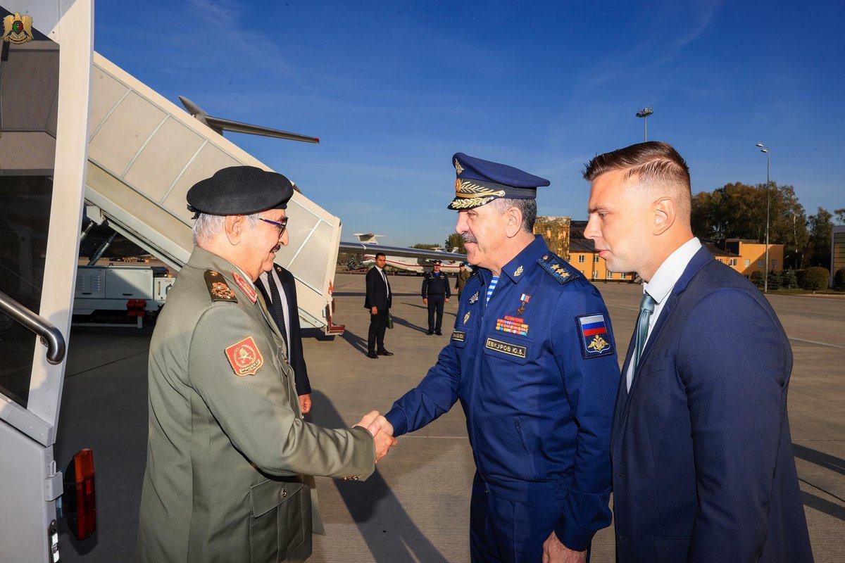 Libyan army commander Khalifa Haftar arrives in Moscow on official visit.Russia’s Deputy Minister of Defense Yunus-bek Yevkurov was present upon his arrival