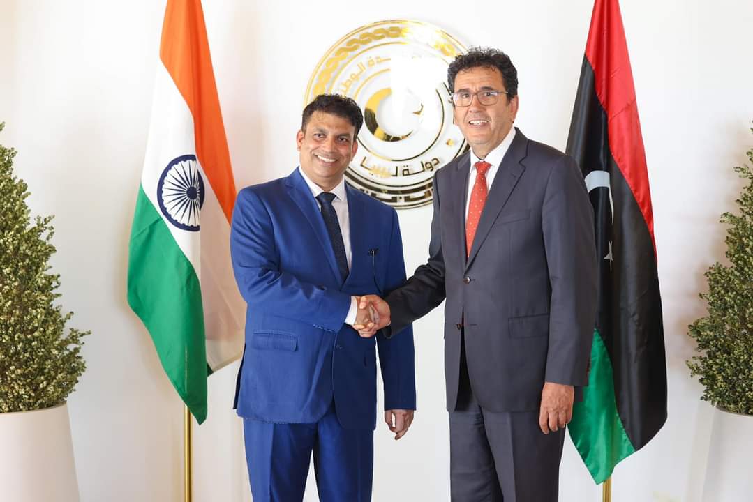 India reopens its embassy in Tripoli, Libya after 5 years; Appoints Dr. Mohd. Aleem as CdA (he was Under Secy in MEA's WANA or West Asia & North Africa Division)