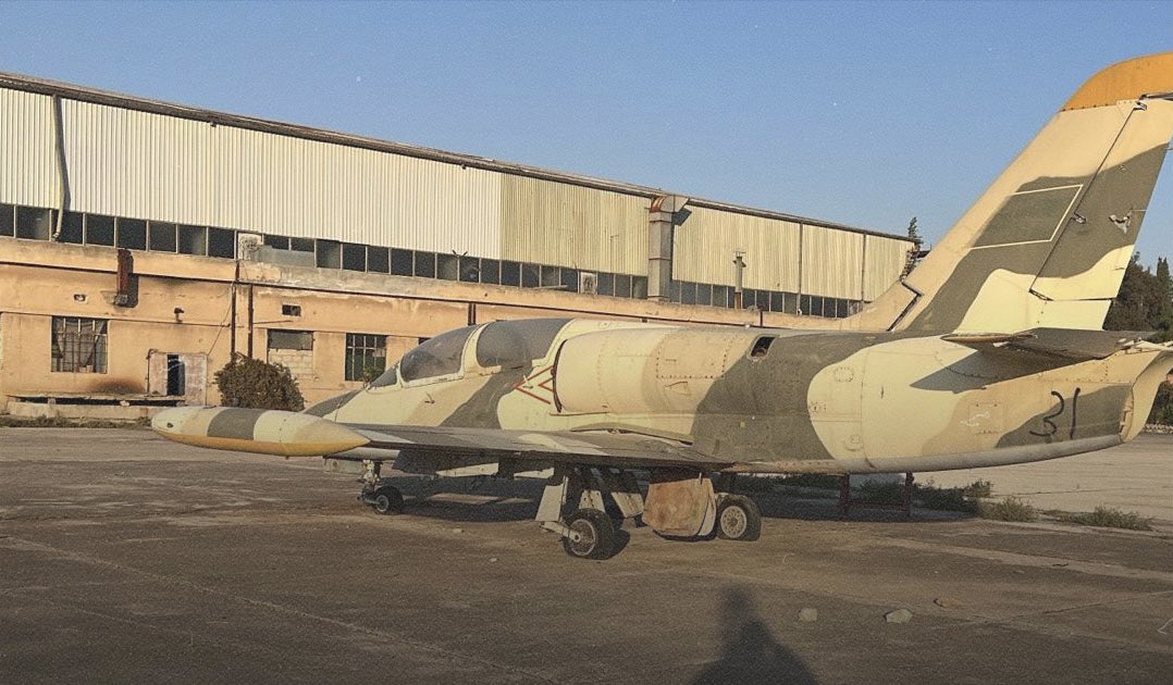 Der ehemalige libysche L-39 wurde auf der Neyrab AB erbeutet