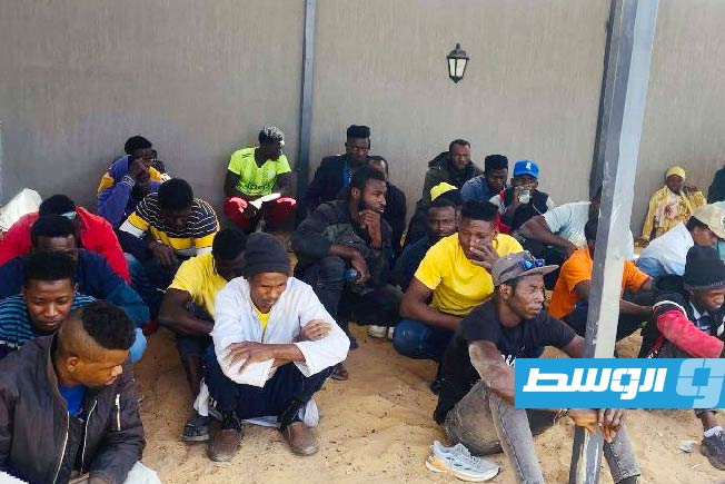 GNU Interior Ministry: 40 irregular migrants of various nationalities detained during raid in the Qaryat area