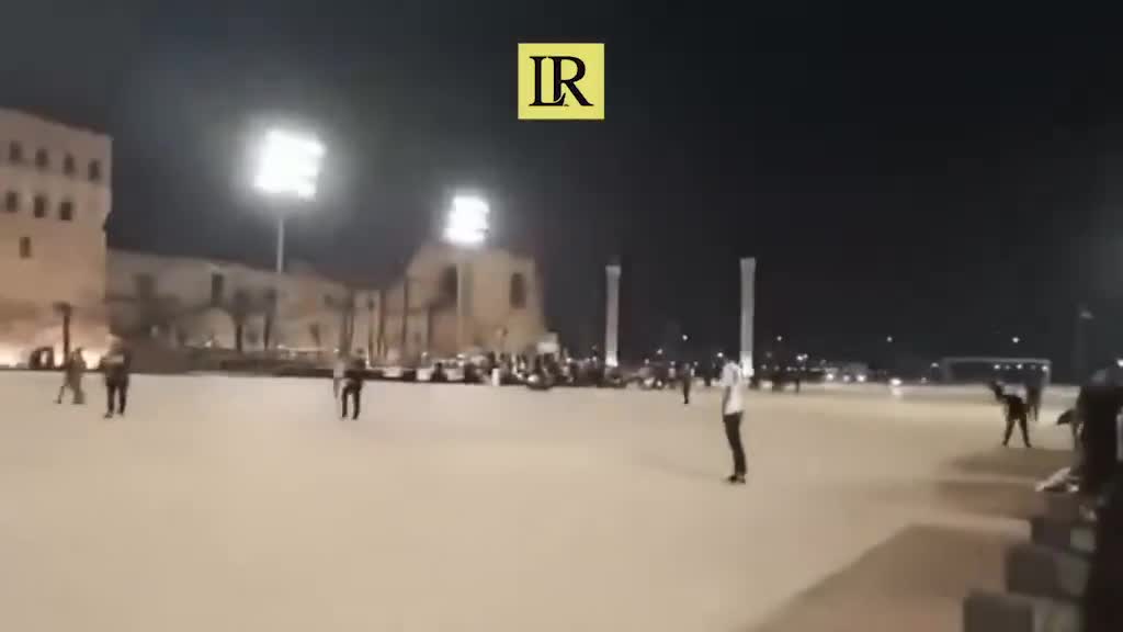Protestors flood Tripoli’s main square in anti-government rally