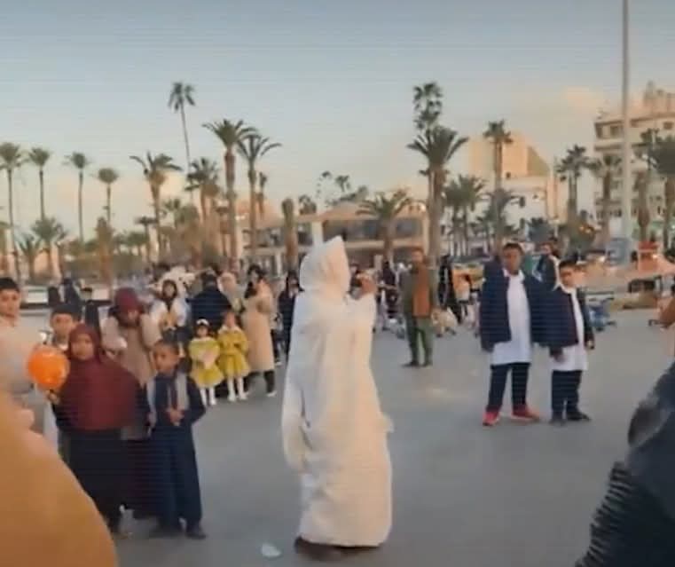Images show citizens staging a protest in Martyrs' Square in the capital, Tripoli, raising slogans condemning the settlement of foreigners in Libya and rejecting settlement agreements with Italy.