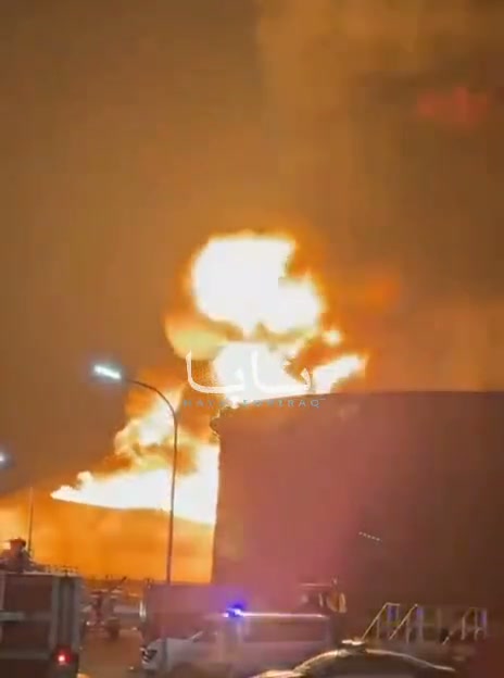 During the firefighting operations, another drone attack targeted the burning oil tanks at the Zawiya refinery in Libya.