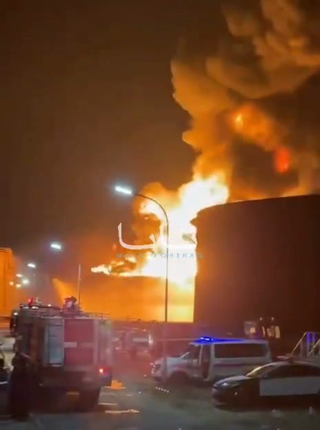 During the firefighting operations, another drone attack targeted the burning oil tanks at the Zawiya refinery in Libya.