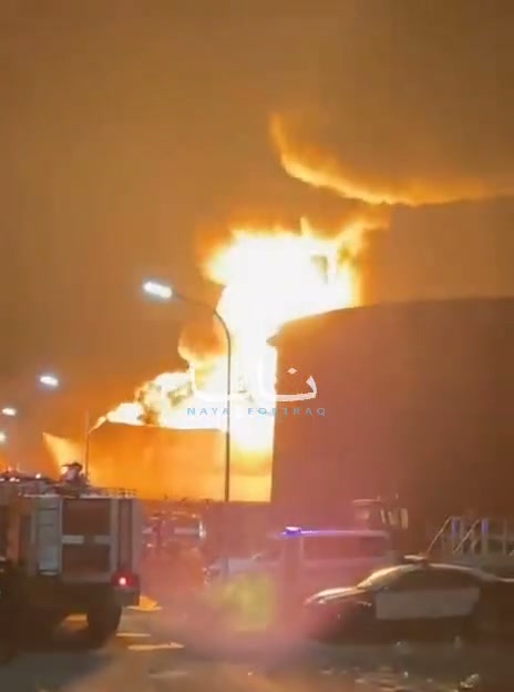 During the firefighting operations, another drone attack targeted the burning oil tanks at the Zawiya refinery in Libya.